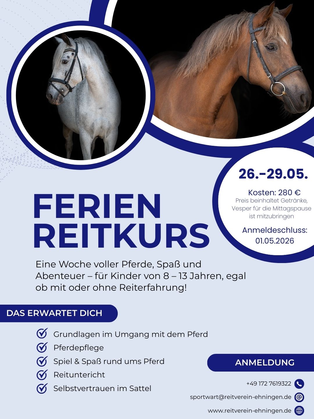 Ferienreitkurs Mai